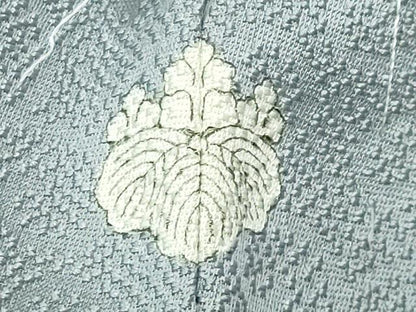 平和屋着物●上質な色無地　花唐草地紋　秘色色　正絹　逸品　未使用　CABD9357gh