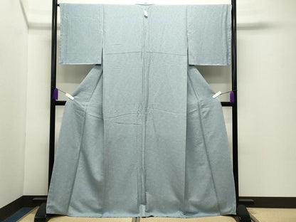 平和屋着物●上質な色無地　南天地紋　秘色色　さが美扱い　正絹　逸品　未使用　CABD9363gh