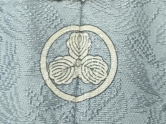平和屋着物●上質な色無地　南天地紋　秘色色　さが美扱い　正絹　逸品　未使用　CABD9363gh