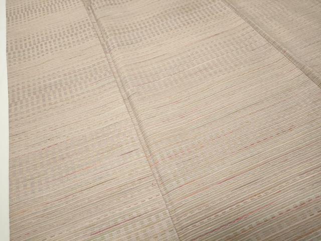 平和屋着物●菅原工房　菅原結作　漢方染紬　横段文　まるやま扱い　正絹　逸品　CABD9366gh