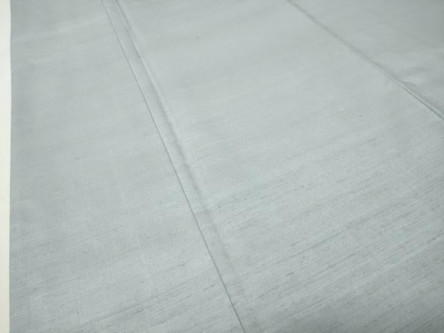 平和屋着物●結城紬　色無地　淡藤色　正絹　逸品　CABD9367gh