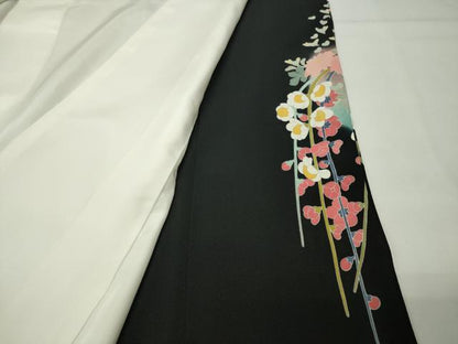 平和屋着物●京加賀友禅　松本健一　黒留袖　花籠文　暈し染め　正絹　逸品　CABD9369gh