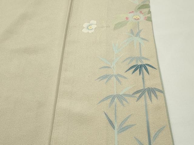 平和屋着物●訪問着　友禅　作家物　松竹梅文　暈し染め　さが美扱い　正絹　逸品　CABD9380gh