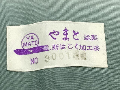 平和屋着物●ぜんまい紬　縞　やまと誂製　正絹　逸品　未使用　CABD9387gh