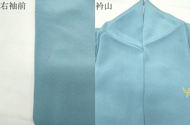 平和屋着物●高級染元　粋峰　林芳夫　京加賀友禅　訪問着　風景花文　暈し染め　正絹　逸品　CABD9388gh