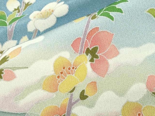 平和屋着物●高級染元　粋峰　林芳夫　京加賀友禅　訪問着　風景花文　暈し染め　正絹　逸品　CABD9388gh