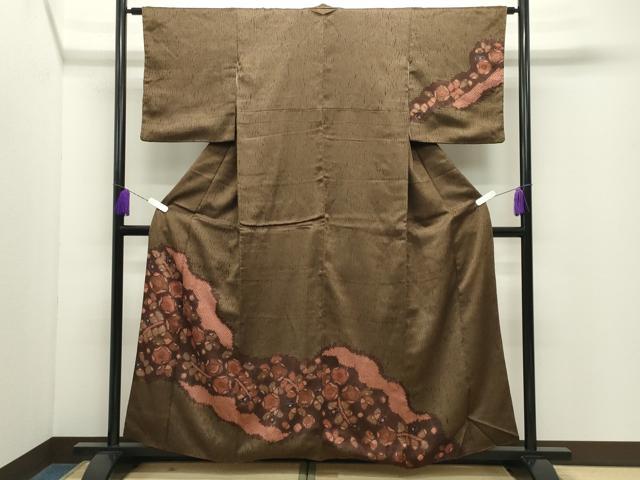 平和屋着物●訪問着　辻が花　杢目絞り　正絹　逸品　CABD9390gh