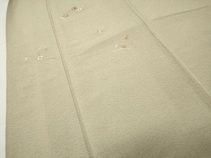 平和屋着物●豪華色留袖　総刺繍　駒刺繍　吹き寄せ文　正絹　逸品　CABD9393gh
