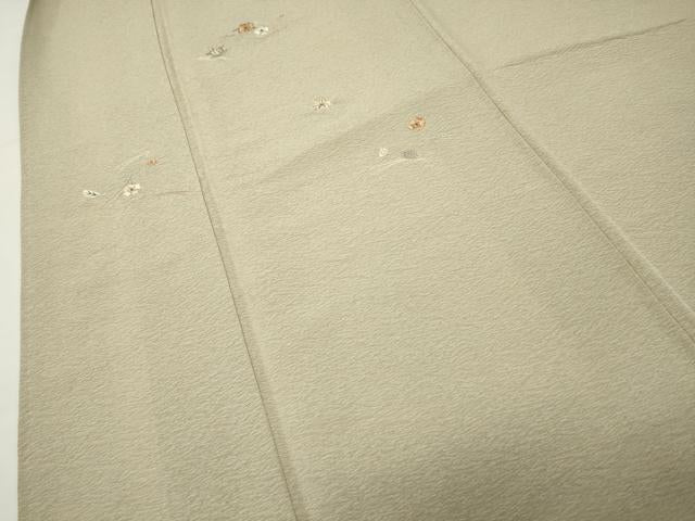平和屋着物●豪華色留袖　総刺繍　駒刺繍　吹き寄せ文　正絹　逸品　CABD9393gh