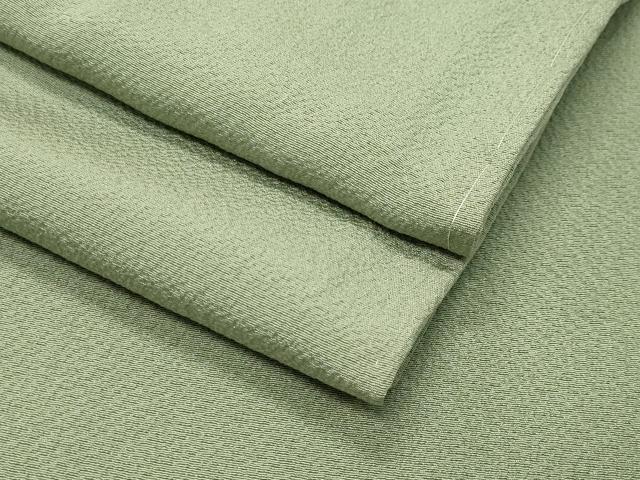 平和屋着物●上質な色無地　若葉色　正絹　逸品　CABD9397gh