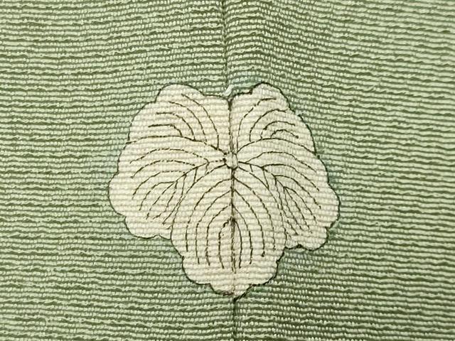 平和屋着物●上質な色無地　若葉色　正絹　逸品　CABD9397gh