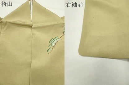 平和屋着物●訪問着　友禅　作家物　風景松竹梅文　暈し染め　正絹　逸品　CABD9398gh