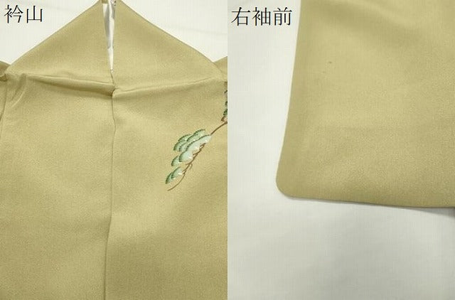 平和屋着物●訪問着　友禅　作家物　風景松竹梅文　暈し染め　正絹　逸品　CABD9398gh