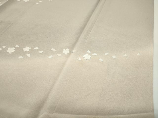 平和屋着物●訪問着　駒刺繍　竹屋町刺繍　箔散らし舞花文　暈し染め　金糸　正絹　逸品　CABD9399gh