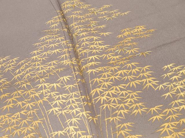 平和屋着物●訪問着　刺繍　笹竹文　暈し染め　金彩　阪急百貨店扱い　正絹　逸品　未使用　CABD9403gh