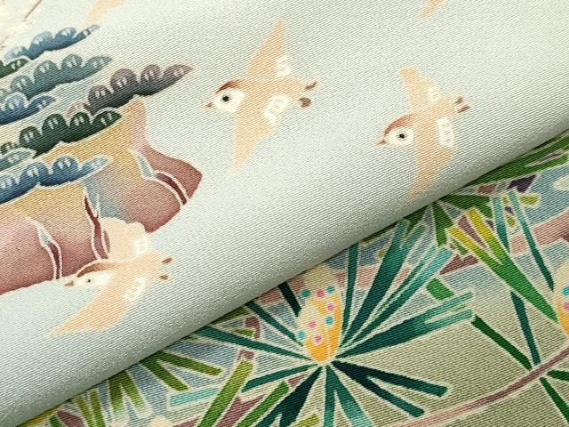 平和屋着物●本加賀友禅作家　前川哲　色留袖　飛鳥松梅文　暈し染め　正絹　逸品　CABD9404gh