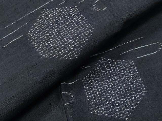 平和屋着物●結城紬　80亀甲　飛び亀甲柄　亀甲文　正絹　逸品　未使用　CABD9413gh