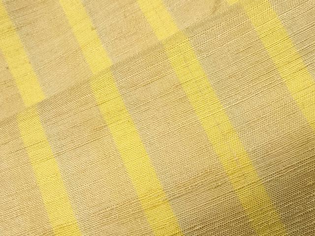 平和屋着物●上質な紬　縞　正絹　逸品　CABD9419gh