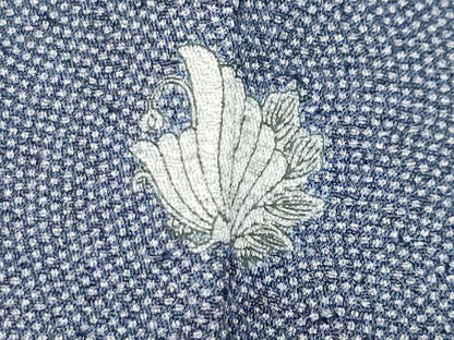 平和屋着物●伝統工芸師　服部光擴　江戸小紋　鮫小紋柄　正絹　逸品　未使用　CABD9421gh