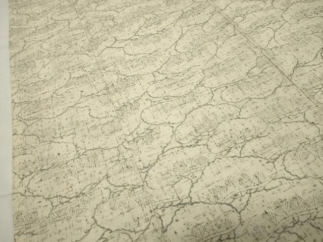 平和屋着物●上質な小紋　紬地　松　正絹　逸品　CABD9429gh
