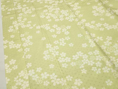 平和屋着物●長襦袢　無双仕立て　舞桜文　正絹　逸品　未使用　CABD9431gh