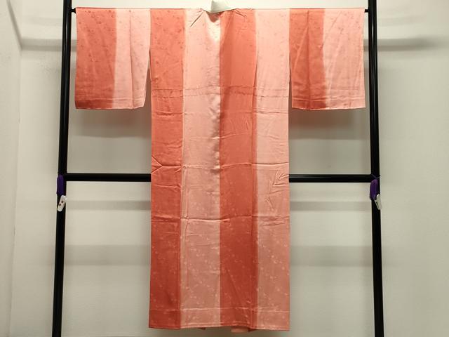 平和屋着物●長襦袢　無双仕立て　舞桜間道　暈し染め　正絹　逸品　未使用　CABD9432gh