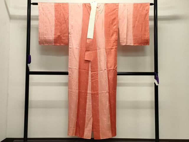 平和屋着物●長襦袢　無双仕立て　舞桜間道　暈し染め　正絹　逸品　未使用　CABD9432gh