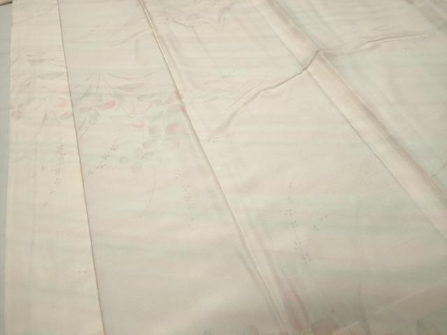 平和屋着物●長襦袢　無双仕立て　草花文　暈し染め　正絹　逸品　CABD9439gh