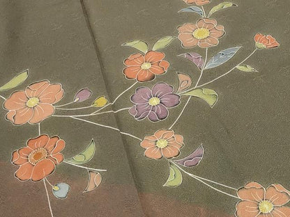 平和屋着物●訪問着　辻が花　正絹　逸品　CABD9442gh