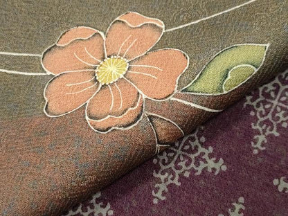 平和屋着物●訪問着　辻が花　正絹　逸品　CABD9442gh