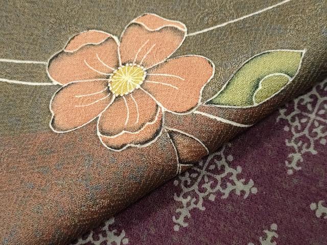 平和屋着物●訪問着　辻が花　正絹　逸品　CABD9442gh