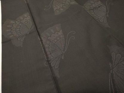平和屋着物●本場染大島紬　舞蝶文　正絹　逸品　CABD9452gh