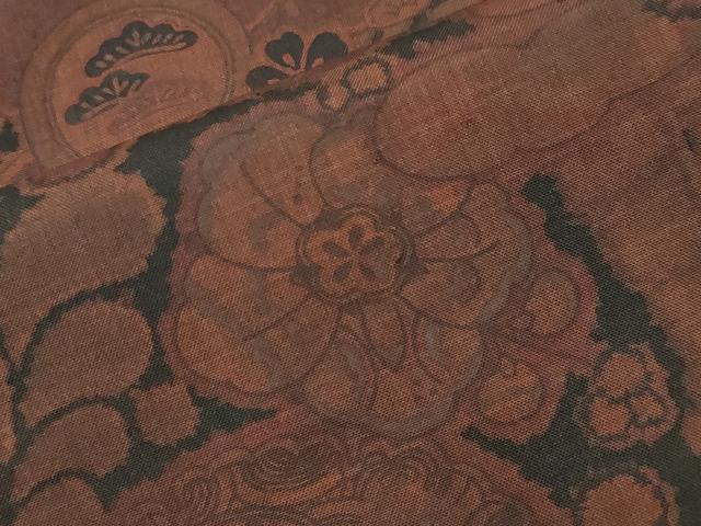 平和屋着物●訪問着　本場染大島紬　辻が花　正絹　逸品　未使用　CABD9456gh