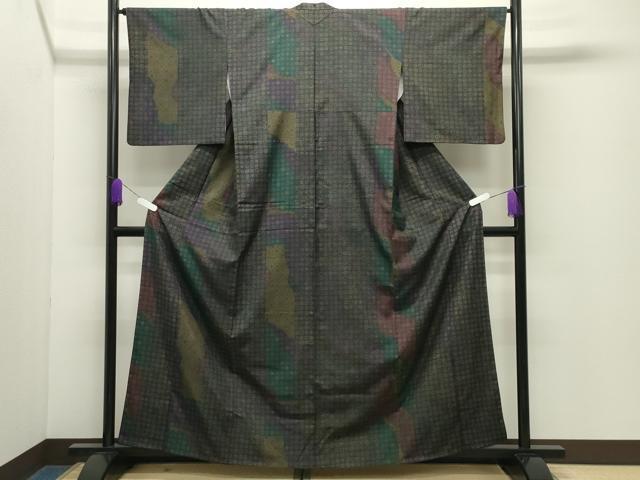 平和屋着物●訪問着　幾何学文様　やまと誂製　正絹　逸品　CABD9460gh