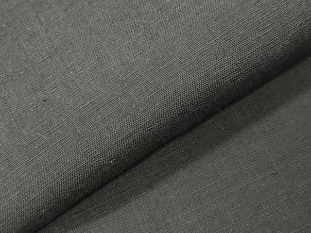 平和屋着物●結城紬　色無地　藍墨茶色　正絹　逸品　CABD9461gh