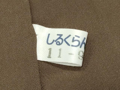 平和屋着物●結城紬　色無地　藍墨茶色　正絹　逸品　CABD9461gh
