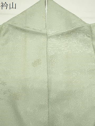 平和屋着物●訪問着　刺繍　流水草花文　金彩　正絹　逸品　CABD9470gh
