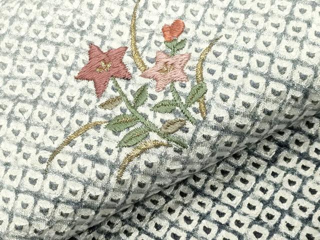 平和屋着物●豪華色留袖　総絞り　刺繍　菱貝桶花文　暈し染め　金糸　ロング丈　正絹　逸品　未使用　CABD9475gh