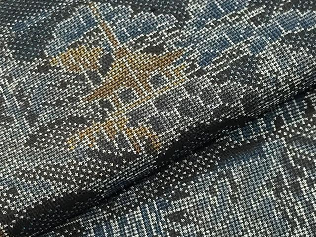 平和屋着物●本場大島紬　7マルキ　風景文　正絹　逸品　未使用　CABD9477gh