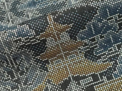 平和屋着物●本場大島紬　7マルキ　風景文　正絹　逸品　未使用　CABD9477gh