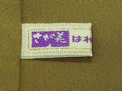 平和屋着物●上質な色無地　鶯色　さが美扱い　反端付き　正絹　逸品　CABD9486gh
