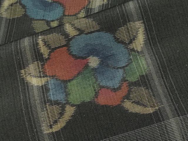 平和屋着物●伝統工芸士　池田光正　紬　花月　証紙付き　正絹　逸品　CABD9488gh