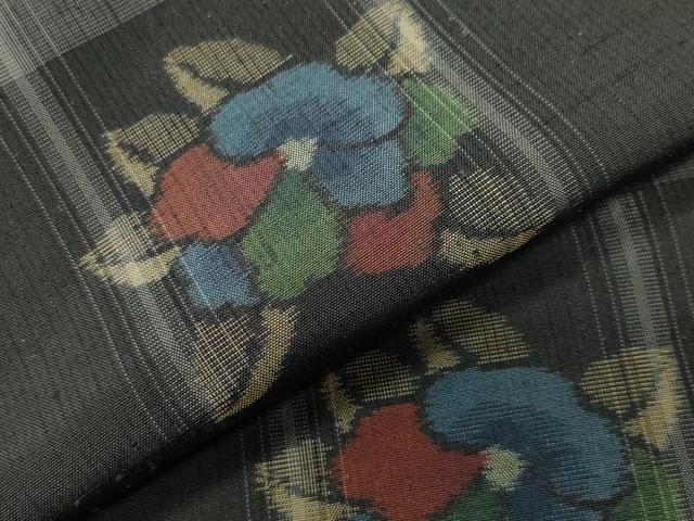 平和屋着物●伝統工芸士　池田光正　紬　花月　証紙付き　正絹　逸品　CABD9488gh