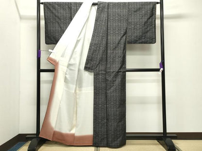 平和屋着物●本場大島紬　吉祥文　正絹　逸品　CABD9489gh