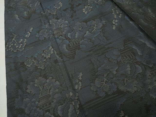 平和屋着物●本場大島紬　風景文　ロング丈　正絹　逸品　CABD9492gh