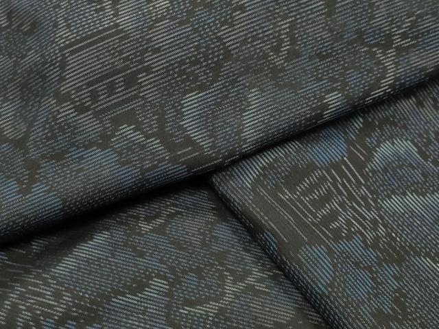 平和屋着物●本場大島紬　風景文　ロング丈　正絹　逸品　CABD9492gh