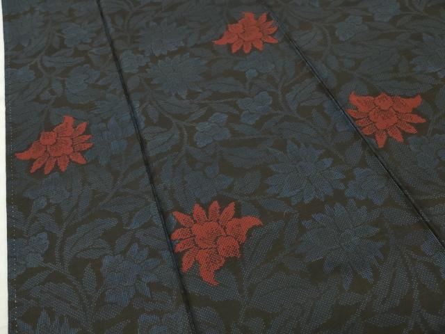 平和屋着物●本場大島紬　7マルキ　更紗花唐草文　正絹　逸品　未使用　CABD9493gh