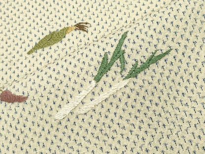 平和屋着物●本塩沢　訪問着　総刺繍　成り物　正絹　逸品　CABD9505gh