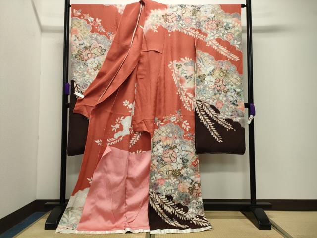 平和屋着物●豪華振袖　辻が花　絞り　金彩　上代45万　仮絵羽　逸品　未使用　CABD9510gh