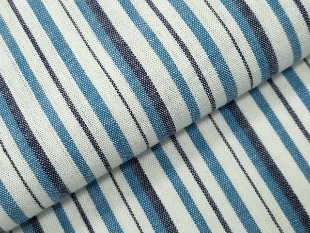 平和屋着物∴夏物　男性　浴衣　縞　綿　逸品　CABD9512gh